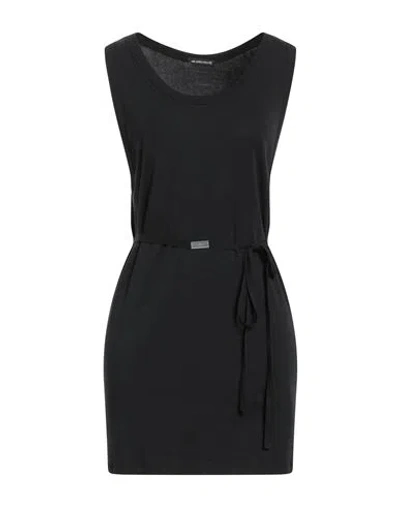 Ann Demeulemeester Woman Tank Top Black Size L Cotton In Black