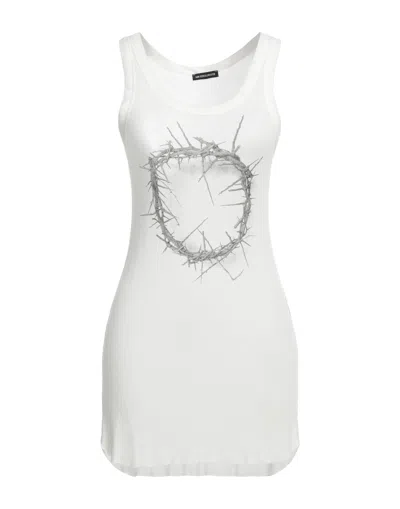Ann Demeulemeester Tank Tops In White