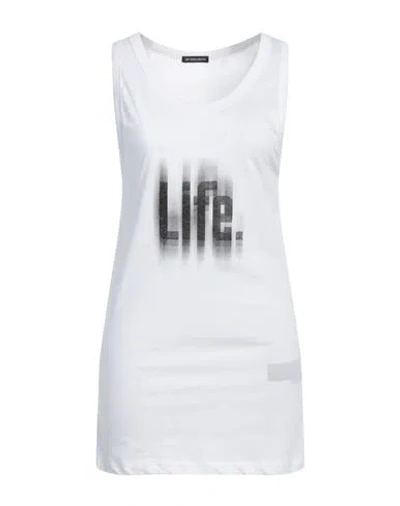 Ann Demeulemeester Woman Tank Top White Size L Cotton