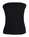 Ann Demeulemeester Woman Top Black Size 10 Virgin Wool In Black