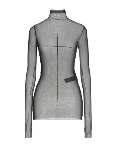 Ann Demeulemeester Woman Top Black Size L Polyamide, Elastane