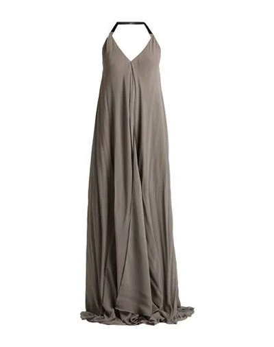 Ann Demeulemeester Woman Top Grey Size 8 Silk, Calfskin In Gray