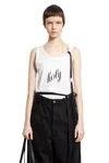 Ann Demeulemeester Woman White T-shirts & Tank Tops In White