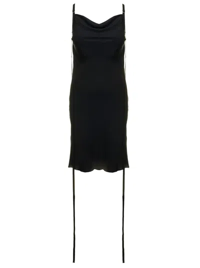 Ann Demeulemeester Womans Black Viscose Dress