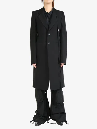 Ann Demeulemeester Women Alea Tailored Fitted Coat In 099 Black