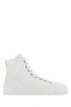 Ann Demeulemeester Flat Sole Modern High-top Sneakers In White