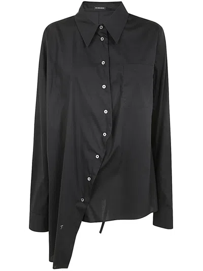 ANN DEMEULEMEESTER ANN DEMEULEMEESTER WOMEN JULA DROPPED SHOULDER SHIRT POPELINE BLACK