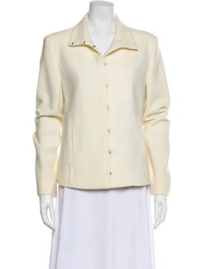Pre-owned Ann Demeulemeester Wool Blazer In Neutral
