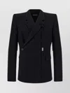 Ann Demeulemeester Wool Blazer With Back Slit And Button Cuffs