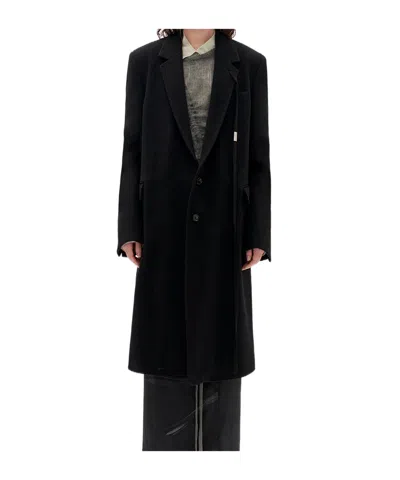 ANN DEMEULEMEESTER WOOL CASHMERE LONG SLEEVE COAT