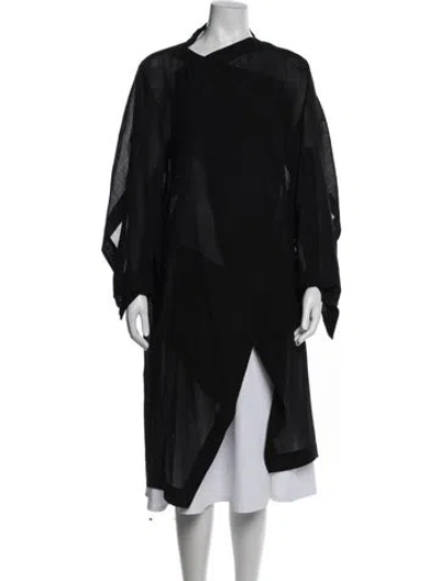 Pre-owned Ann Demeulemeester Wool Coat In Blue