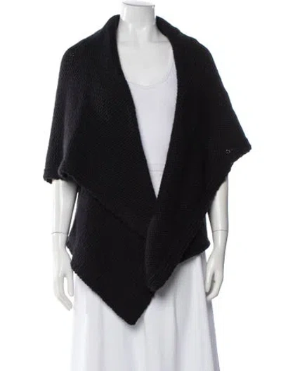 Pre-owned Ann Demeulemeester Wool Cowl Neck Sweater In Black