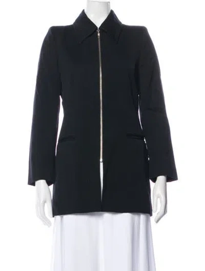 Pre-owned Ann Demeulemeester Wool Evening Jacket In Gray