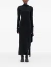 Ann Demeulemeester Wool High-neck Dress In Black