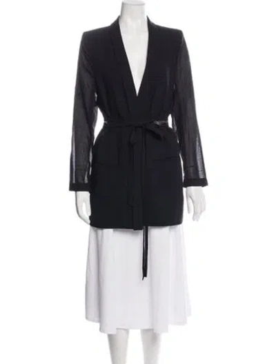 Pre-owned Ann Demeulemeester Wool Jacket In Black