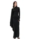 Ann Demeulemeester Wool Maxi Dress In Blue