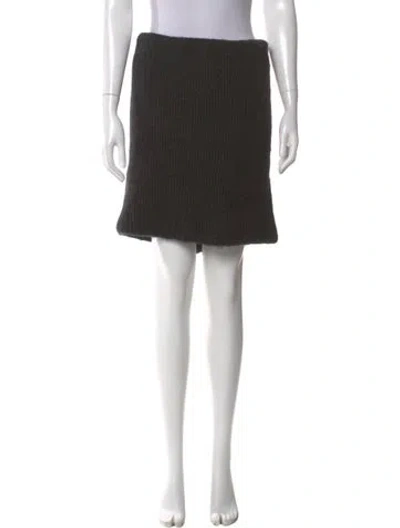 Pre-owned Ann Demeulemeester Wool Mini Skirt In Black