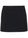 Ann Demeulemeester Jolien Satin Mini Wrap Skirt In Black