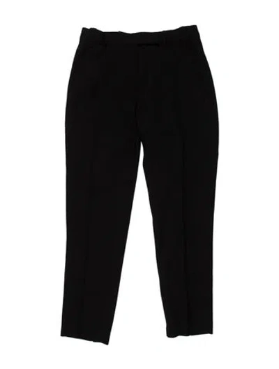 Pre-owned Ann Demeulemeester Wool Straight Leg Pants In Black