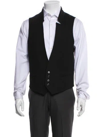 Pre-owned Ann Demeulemeester Wool Suit Vest In Black