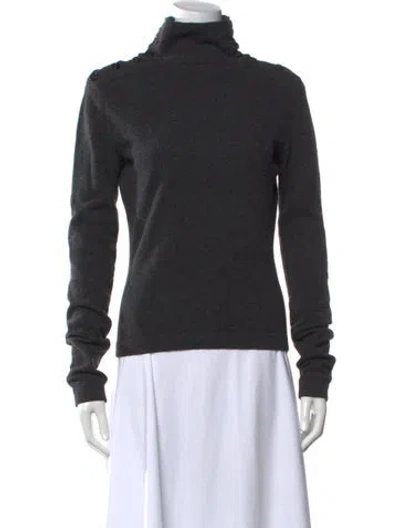 Pre-owned Ann Demeulemeester Wool Turtleneck Sweater In Grey