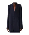 Ann Demeulemeester Wool V-collar Suit Jacket In Black