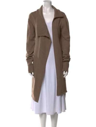 Pre-owned Ann Demeulemeester Wool V-neck Sweater In Brown