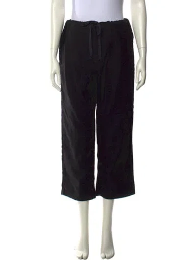 Pre-owned Ann Demeulemeester Wool Wide Leg Pants In Black