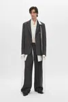 Ann Demeulemeester Woubrecht High Comfort Double Belted Trousers In Black