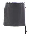Ann Demeulemeester Wrap Mini Skirt In Black