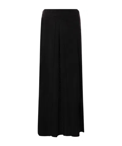 Ann Demeulemeester Belted Maxi Skirt In Black
