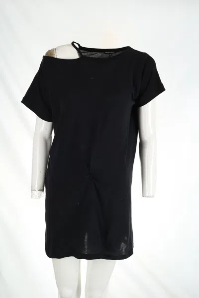 Pre-owned Ann Demeulemeester X Archival Clothing Ann Demeulemeester Ss2011 Black Hole Shoulder T-shirt