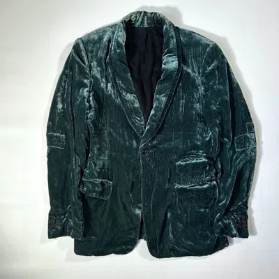 Pre-owned Ann Demeulemeester X Diet Butcher Slim Skin Velvet Blazer