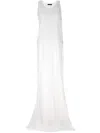 Ann Demeulemeester Sleeveless Long Dress In White