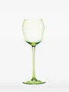 Ann Demeulemeester X Serax Billie Geometric-faceted Glass (set Of Four) In Green