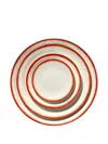 Ann Demeulemeester X Serax Contrast-trim Porcelain Plate In White