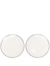 Ann Demeulemeester X Serax Dé Porcelain Plates (set Of 2) In White