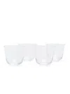 Ann Demeulemeester X Serax Grace Lead-free Crystal Glasses (set Of Four) In Neutrals