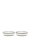 Ann Demeulemeester X Serax Porcelain Plates (set Of 2) In White