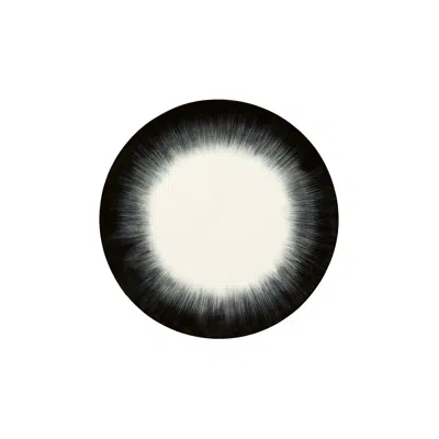 Pre-owned Ann Demeulemeester X Serax Starter Plate (set Of 2) 'white/black Variation 5 Dé' | Men's Size Onesiz