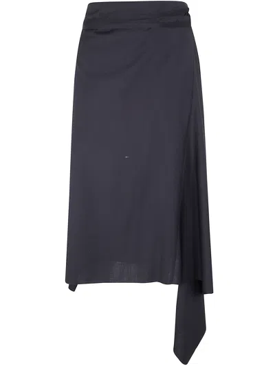Ann Demeulemeester "ylva" Midi Wrap Skirt