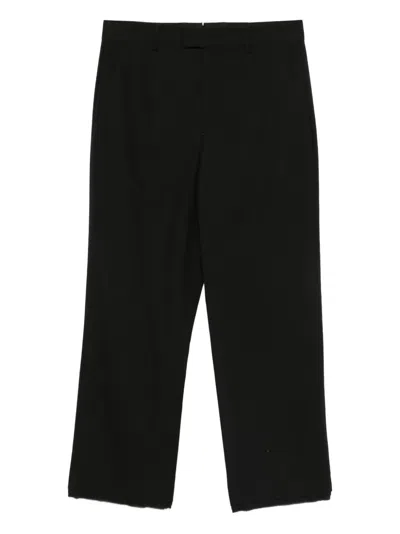 Ann Demeulemeester Ysten Cropped-hose In Black