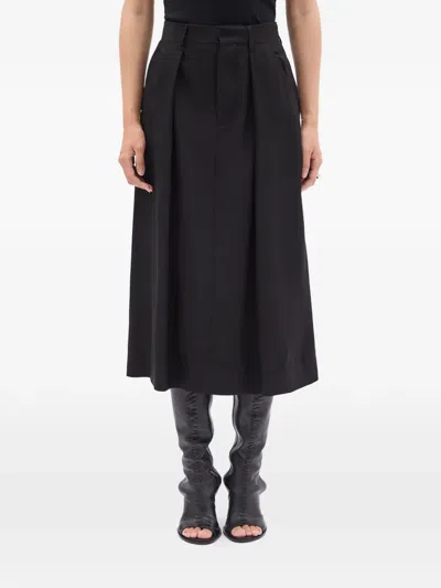 Ann Demeulemeester Yura Midi Skirt In Black