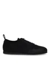 Ann Demeulemeester Suede Finish Sneakers Rubber Sole In Negro