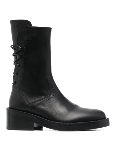 ANN DEMEULEMEESTER ZAPATOS CON CORDONES - NEGRO