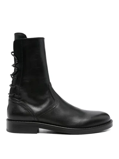 ANN DEMEULEMEESTER ZAPATOS CON CORDONES - NEGRO