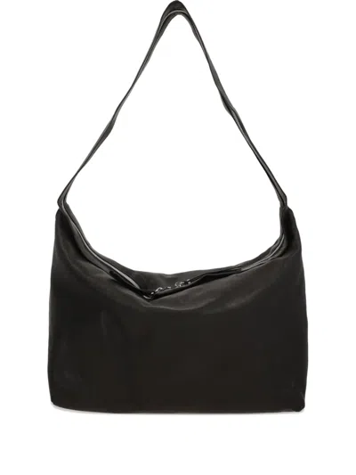 Ann Demeulemeester Schultertasche Mit Doppeltem Reissverschluss In Black