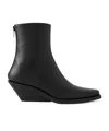 Ann Demeulemeester Zipper Boot In Black