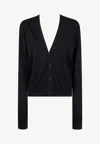 Ann Demeulemeester Zofia Asymmetric Clousure Cardigan In Black