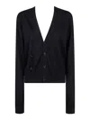 Ann Demeulemeester Zofia Asymmetric Clousure Cardigan In Black
